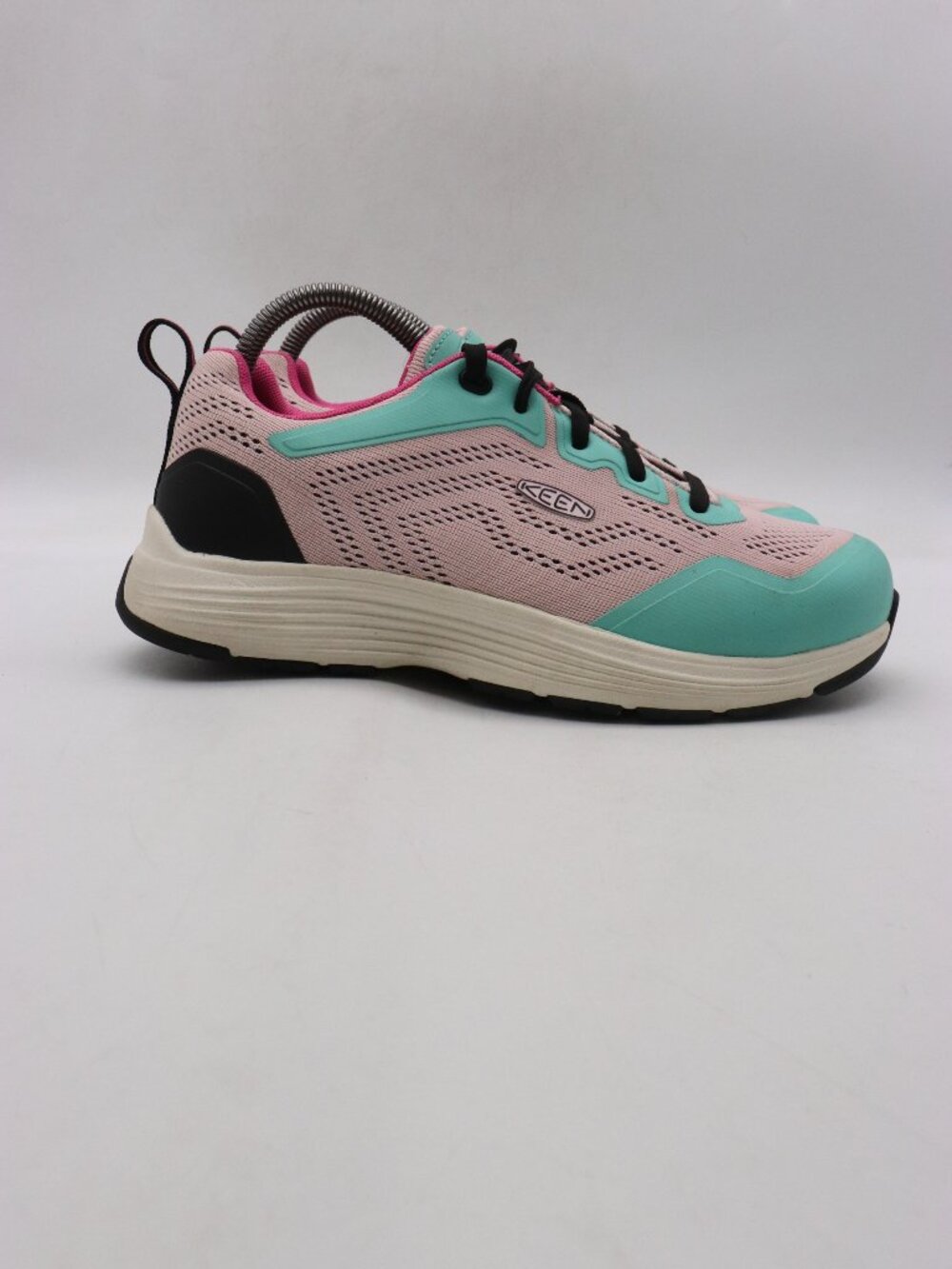 KEEN Utility Sparta II Women's 9 M Aluminum Work Shoes Barely Pink/Black Sneaker